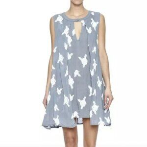 Honey Belle Floral Embroidered Swing Dress Size M, NWT